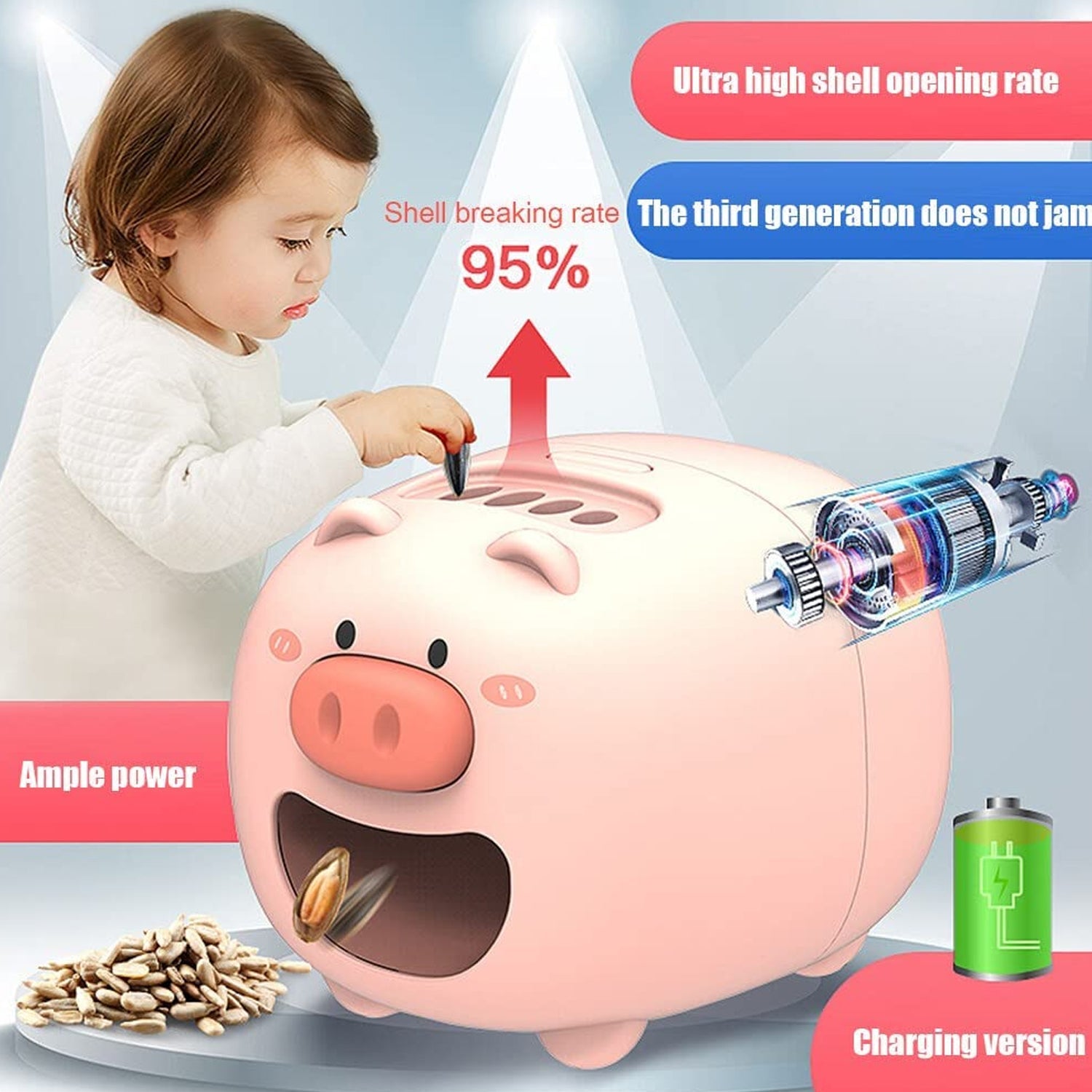 4067 Sunflower Seed Opener Machine, Automatic Peeling Melon Seed Opener for Eating For Home Use DeoDap 4067 Sunflower Seed Opener Machine, Automatic Peeling Melon Seed Opener for Eating For Home Use DeoDap